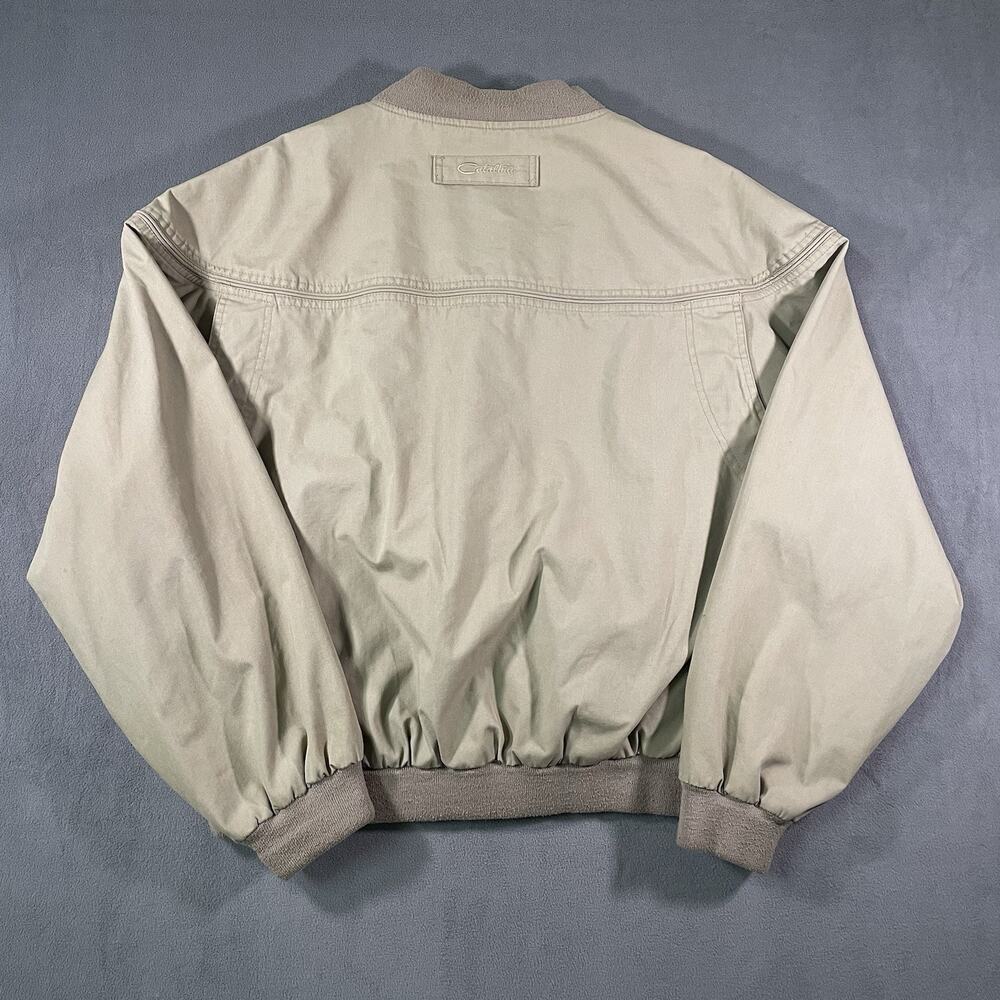 Vintage La Paz By Catalina Bomber Jacket Full Zip Lined Tan Men’s L Grandpacore - Picture 8 of 11